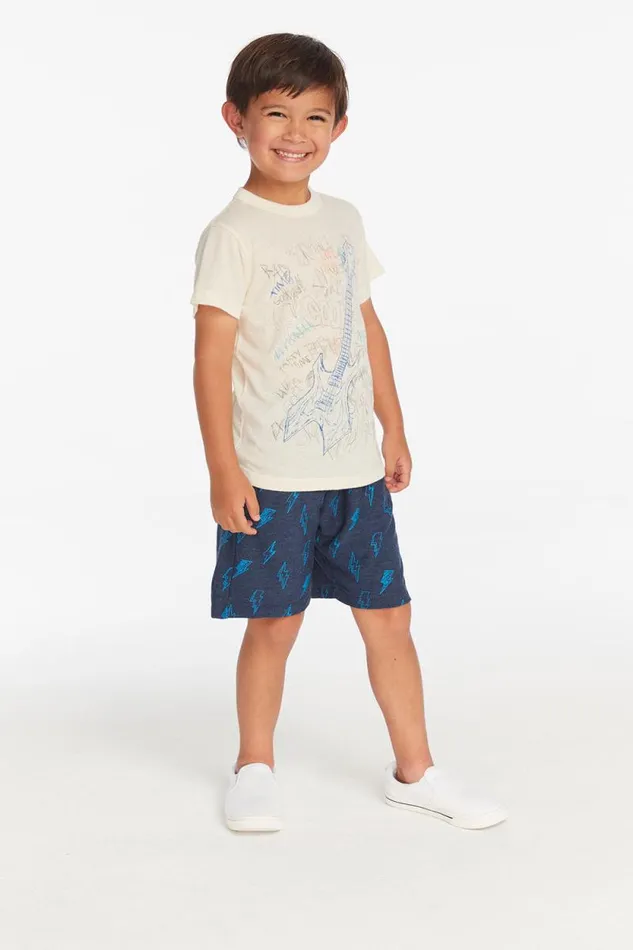 Kids Chaser Brand Boys Doodle Rock039n039Roll Boys Tee