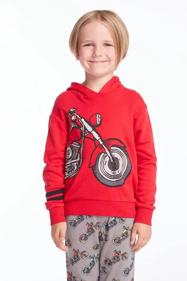 Kids Chaser Brand Boys Motorcycle Boys Pullover Hoodie