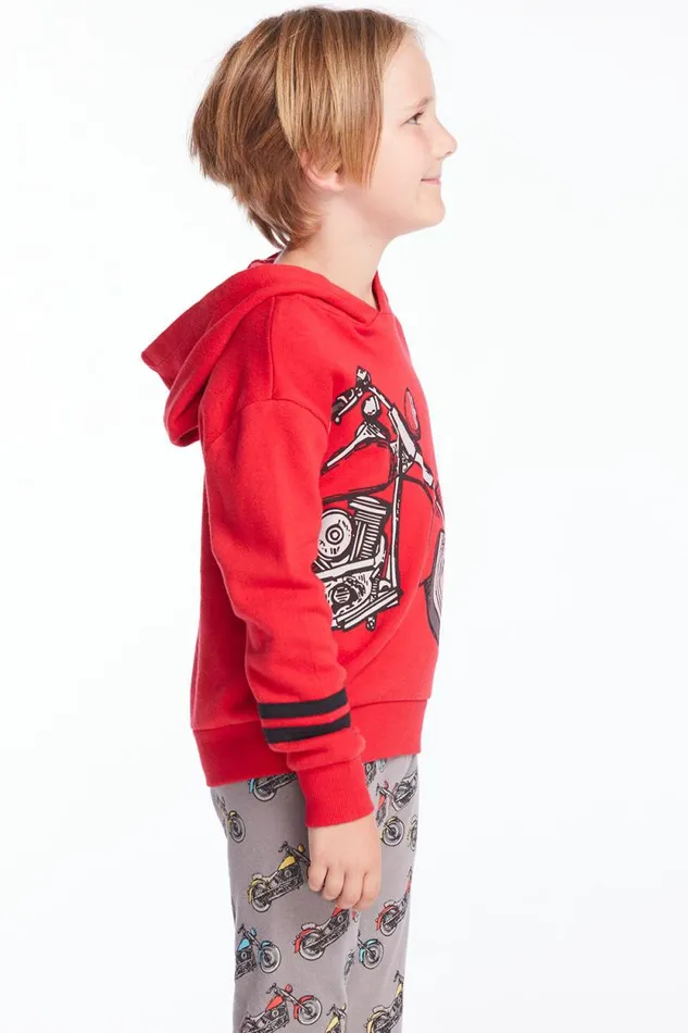 Kids Chaser Brand Boys Motorcycle Boys Pullover Hoodie