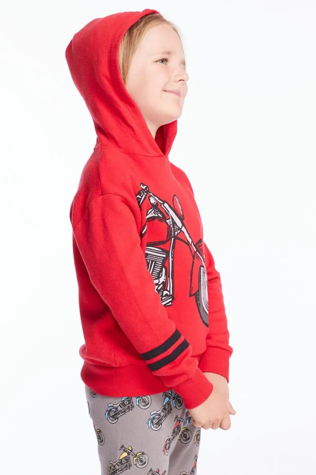 Kids Chaser Brand Boys Motorcycle Boys Pullover Hoodie