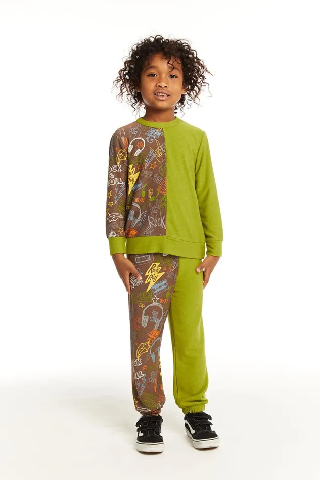 Kids Chaser Brand Boys Rock On Long Sleeve