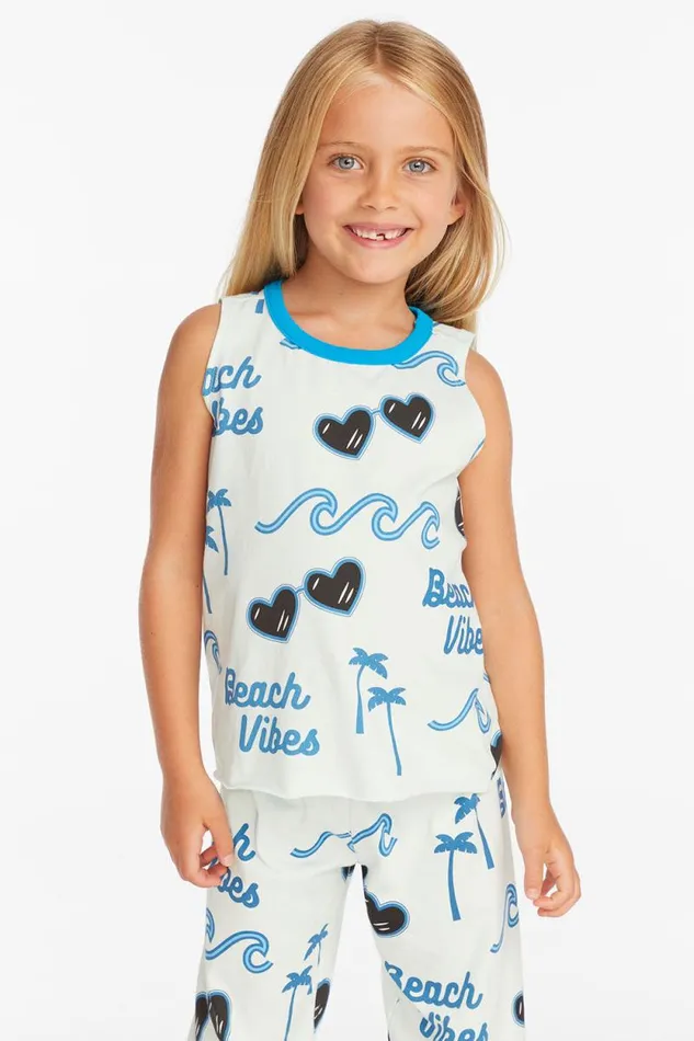 Kids Chaser Brand Girls Beach Vibes Girls Millie Tank