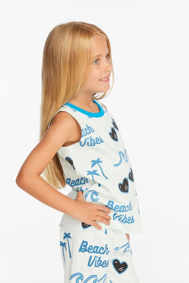 Kids Chaser Brand Girls Beach Vibes Girls Millie Tank