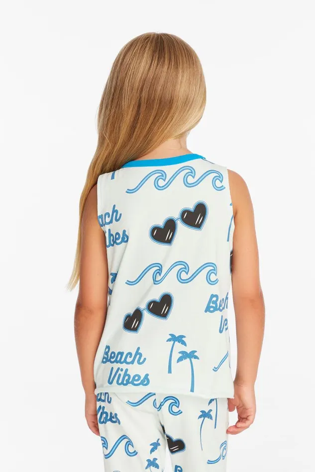 Kids Chaser Brand Girls Beach Vibes Girls Millie Tank