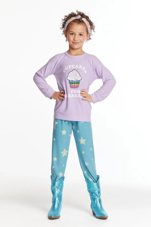 Kids Chaser Brand Girls Cupcakes For Breakfast Girls Pullover