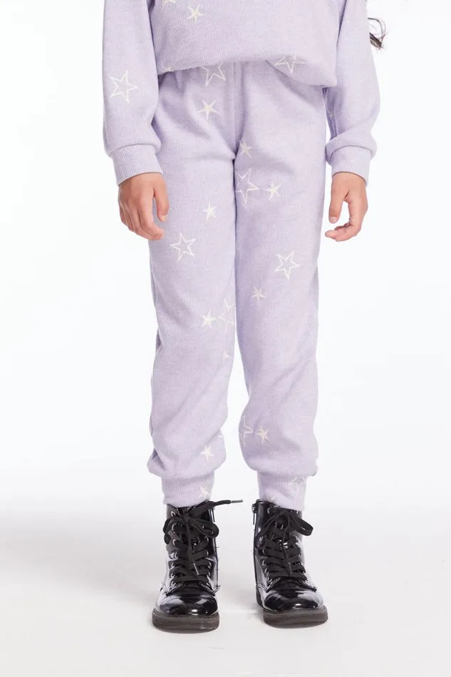 Kids Chaser Brand Girls Leila Purple Sky Girls Jogger