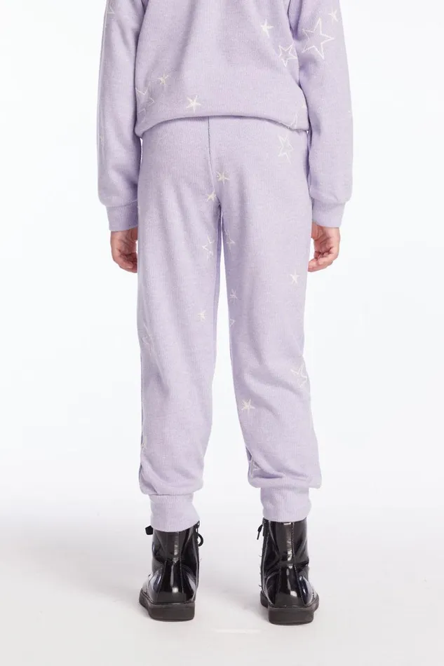 Kids Chaser Brand Girls Leila Purple Sky Girls Jogger