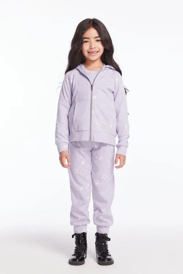 Kids Chaser Brand Girls Leila Purple Sky Girls Jogger