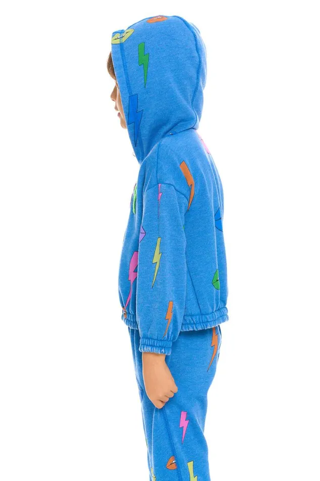 Kids Chaser Brand Girls Lips and Bolts Hoodie