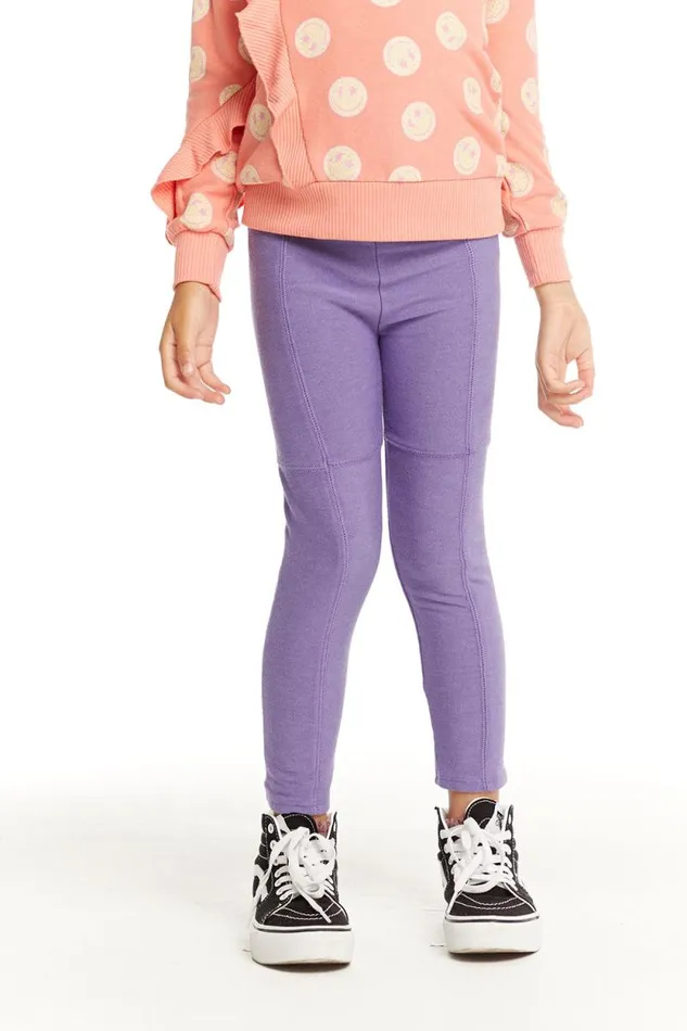 Kids Chaser Brand Girls Seamed Panel Veronica Purple Jogger