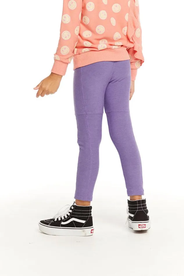 Kids Chaser Brand Girls Seamed Panel Veronica Purple Jogger