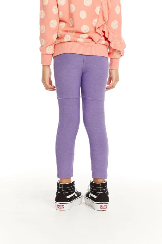 Kids Chaser Brand Girls Seamed Panel Veronica Purple Jogger