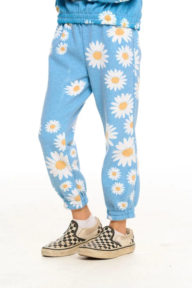 Kids Chaser Brand Girls Shirred Easy Sweatpant