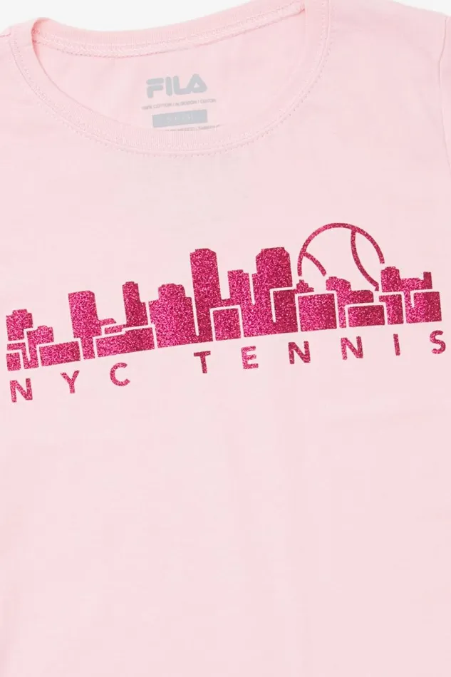 Kids Fila Apparel Nyc Girl039s Sparkle Tee Pink Kids Fila Apparel Nyc Girl039s Sparkle Tee Pink