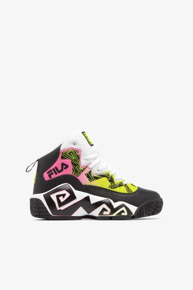 Kids Fila Big Kids 357 Big Mb Black Safety Yellow White