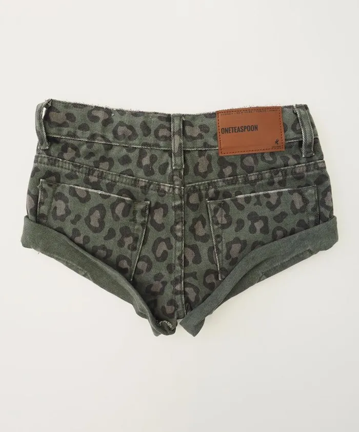 Kids KIDS NIGHT CRAWLER KHAKI BANDITS DENIM SHORT One Teaspoon Kids