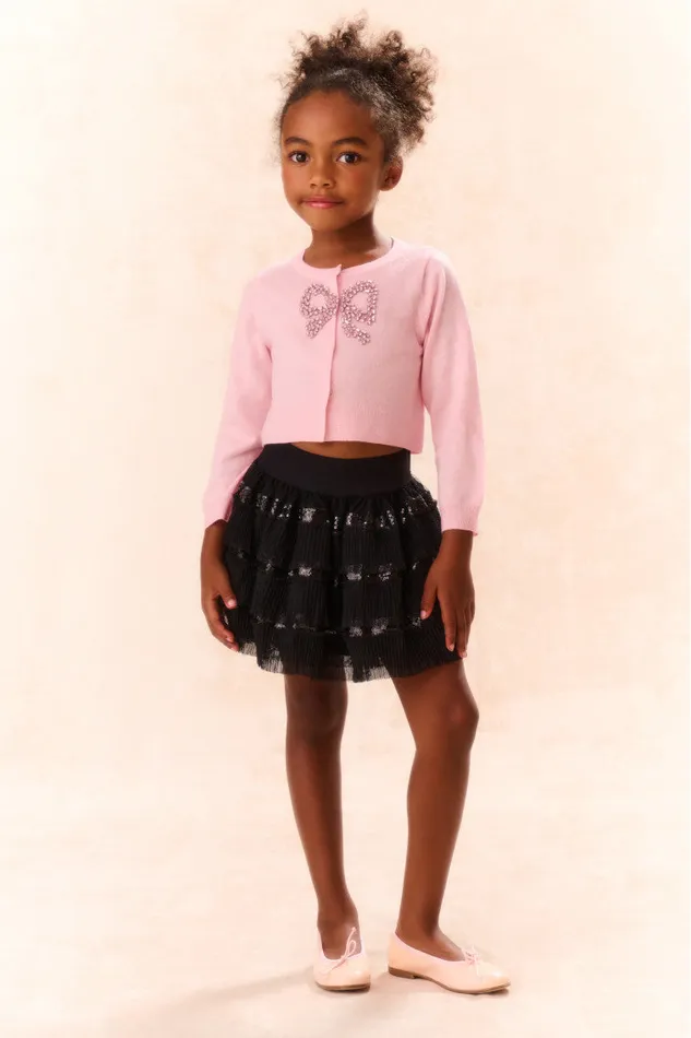 Kids LoveShackFancy Girls Girls Advinette Skirt Black