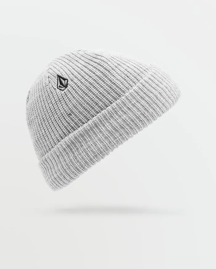 Kids Youth Lined Beanie 8211 Heather Grey Kids Volcom Accessories