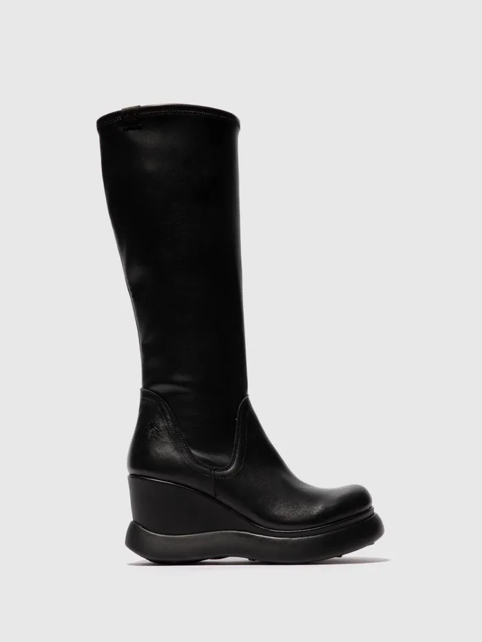KneeHigh Boots GLIN129FLY BLACKBLACK Women Fly London Boots