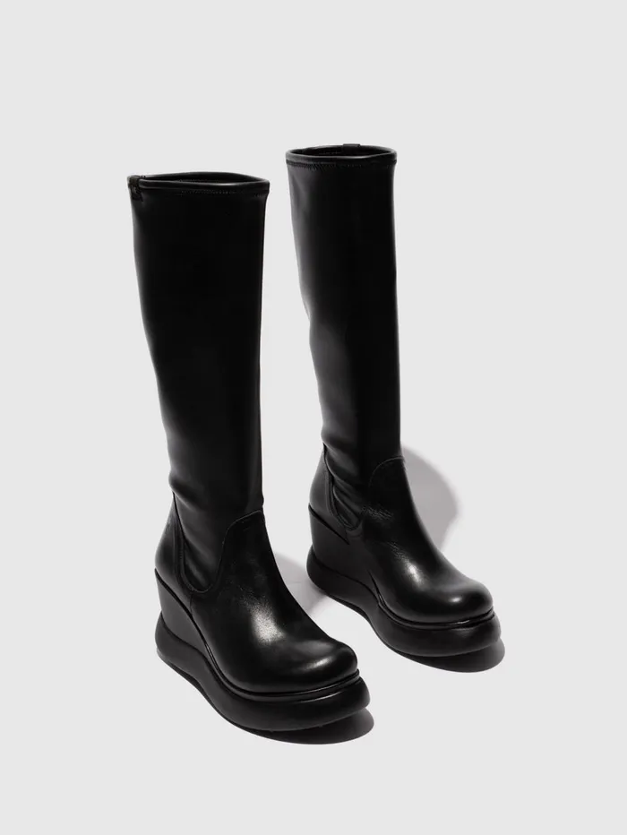 KneeHigh Boots GLIN129FLY BLACKBLACK Women Fly London Boots