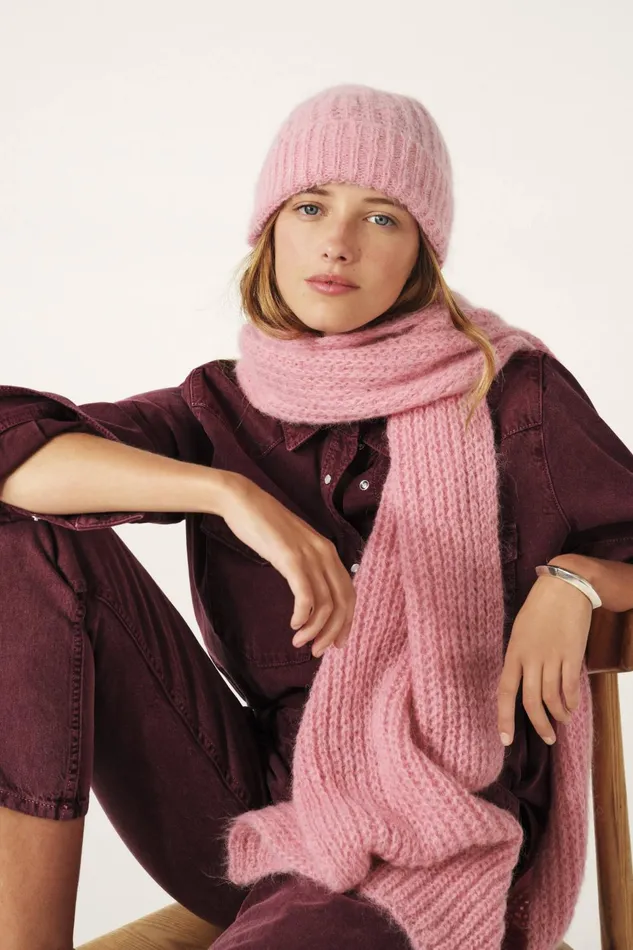 Knit Cap Sander Yellow Women Baandsh Scarves and Beanies