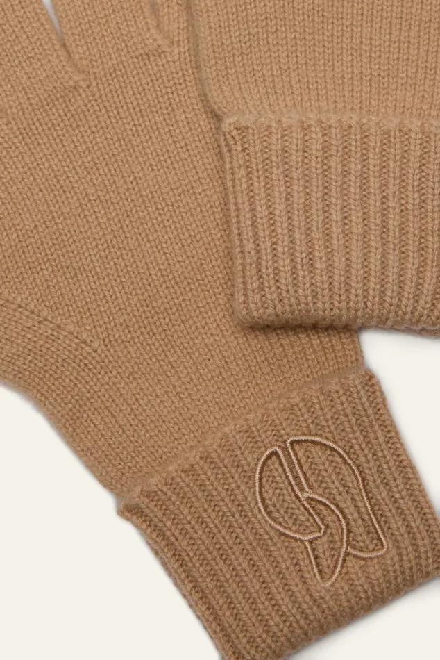 Knitted Gloves Cimon Black Women Baandsh Scarves and Beanies