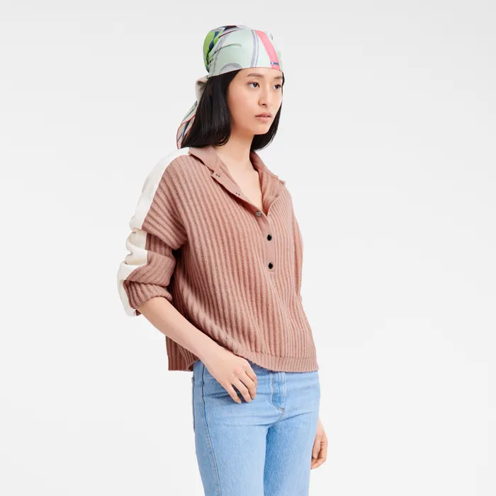 KnitwearTops and Blouses Longchamp Women Polo collar jumper NudeNudeNude KnitwearTops and Blouses Longchamp Women Polo collar jumper NudeNudeNude