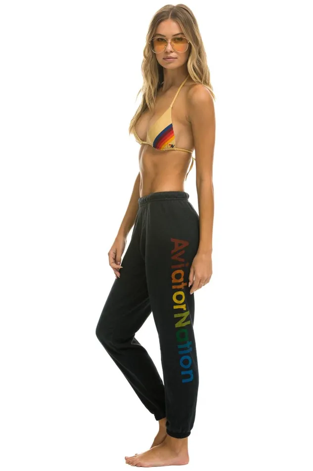 La Jolla Sweatpants 8211 Charcoal Women Aviator Nation Sweatpants