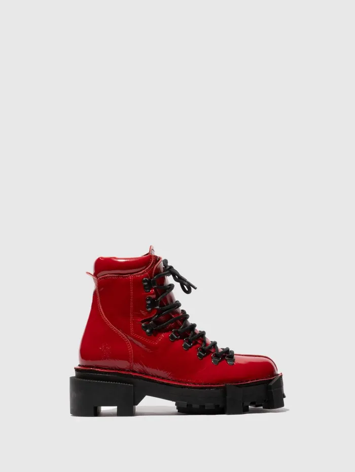Laceup Ankle Boots SPARK719FLY RED Women Fly London Ankle Boots