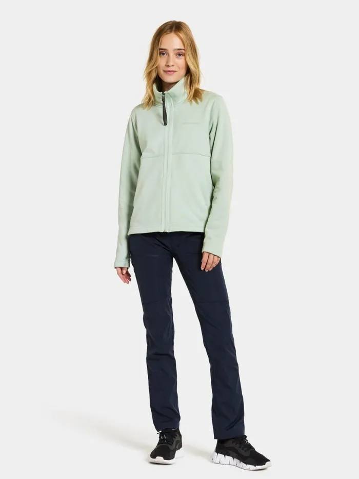Leah Women039s Fullzip Pale Mint Women Didriksons Fleece and Midlayers