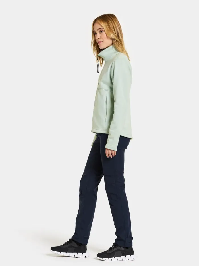 Leah Women039s Fullzip Pale Mint Women Didriksons Fleece and Midlayers