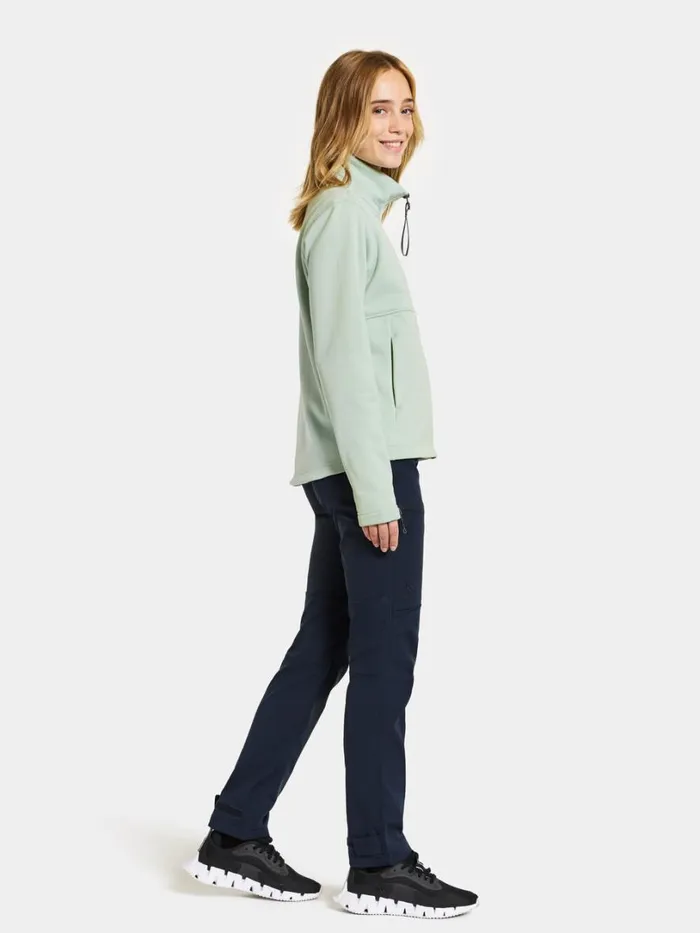 Leah Women039s Fullzip Pale Mint Women Didriksons Fleece and Midlayers