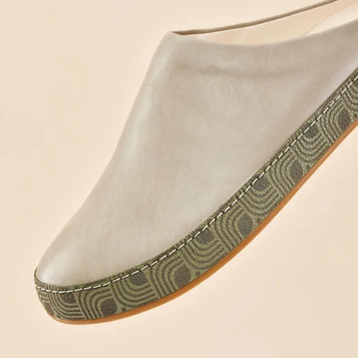 Leather Men Olukai Hmani Leather Mules 8211 Mist