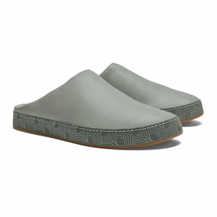 Leather Men Olukai Hmani Leather Mules 8211 Mist