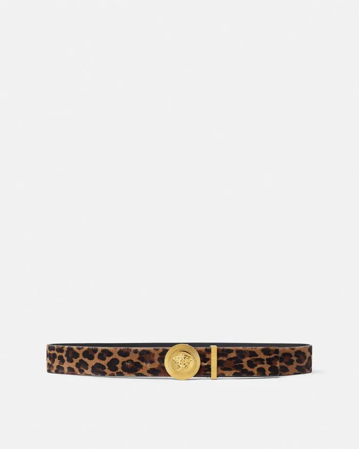 Leopard Medusa Biggie Belt 16034 Animalier Men Versace Belts
