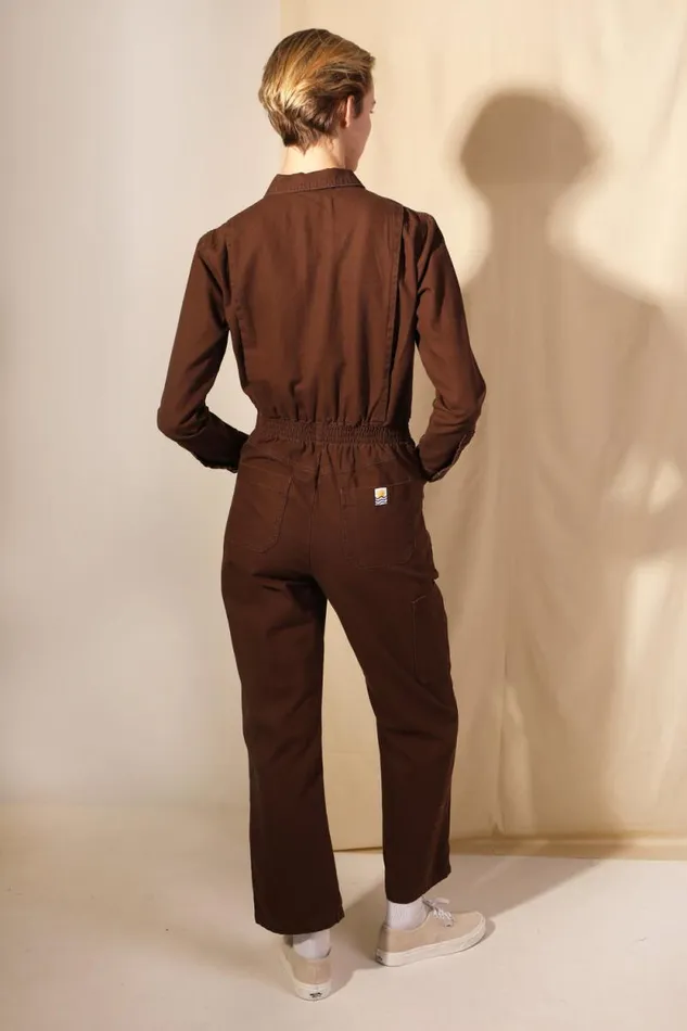 LF Markey Boilersuits Women Danny Boilersuit Chocolate Canvas