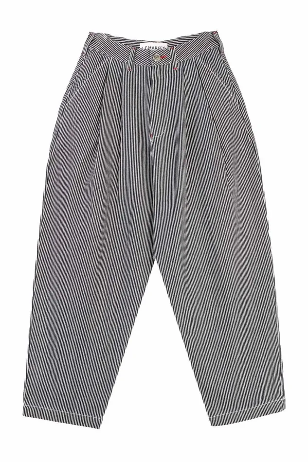 LF Markey Trousers Women Mega Slacks Indigo Stripe