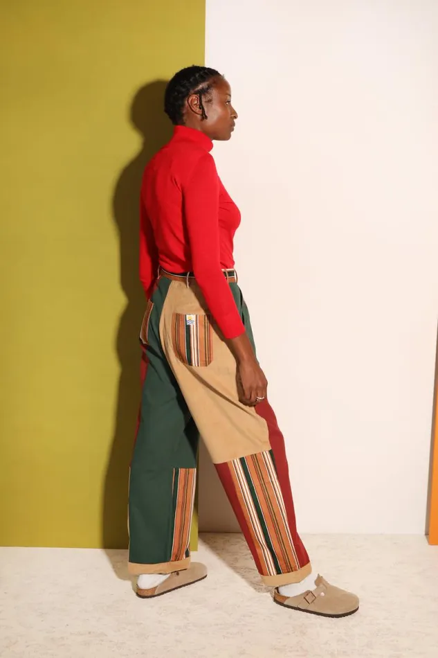 LF Markey Trousers Women Rhode Trouser Patchwork Stripe
