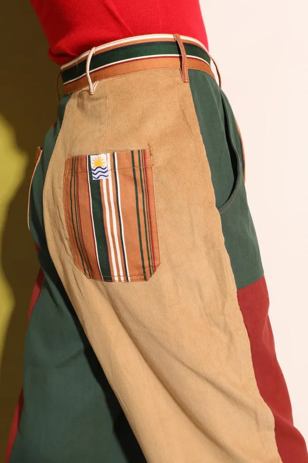 LF Markey Trousers Women Rhode Trouser Patchwork Stripe