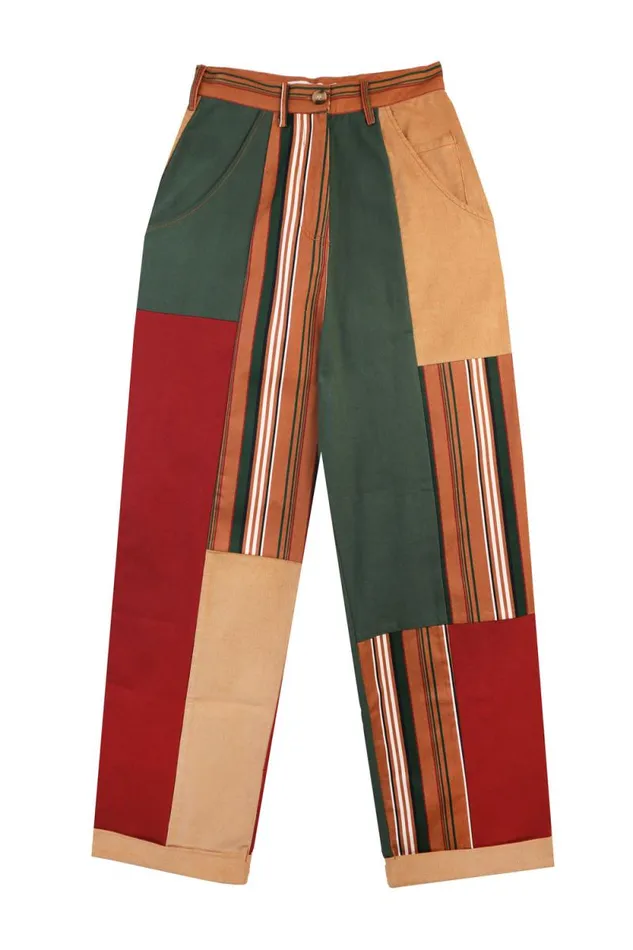 LF Markey Trousers Women Rhode Trouser Patchwork Stripe
