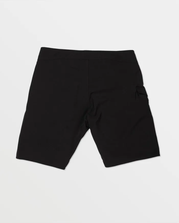 Lido Solid ModTech Trunks 8211 Black Mens Volcom Boardshorts and Trunks