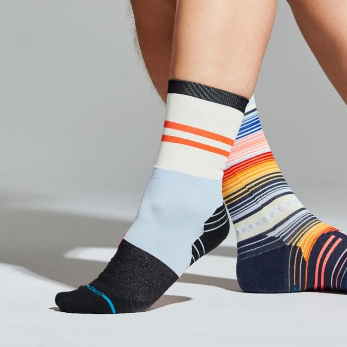 Light Performance Crew Socks Lt So Sporty 8211 Blue MenWomen Stance Crew