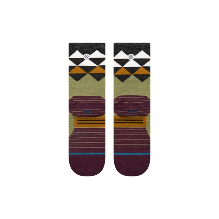Light Performance Wool Crew Socks Lt Quadrilateral 8211 Black MenWomen Stance Crew