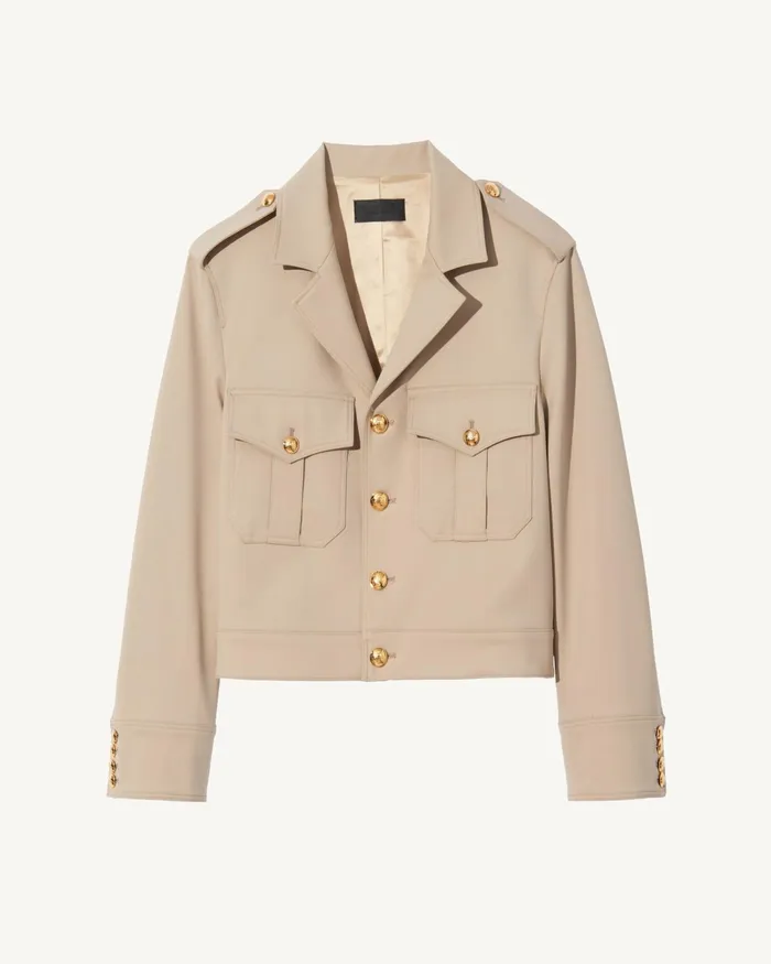 LISE JACKET Roosevelt Khaki Women Nili Lotan Jackets and Blazers
