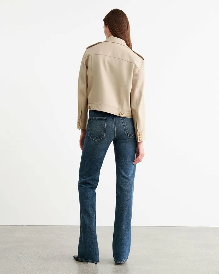 LISE JACKET Roosevelt Khaki Women Nili Lotan Jackets and Blazers