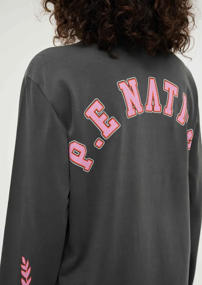 LongSleeveTops PE Nation Women PHOENIX LS TEE IN WASHED DARK SHADOW