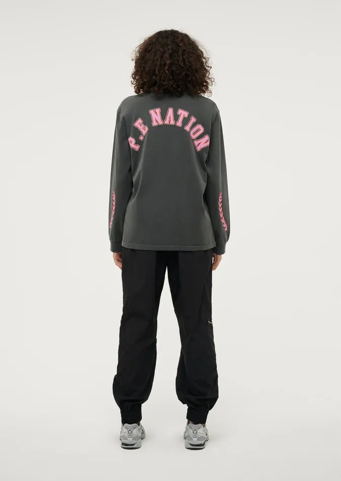 LongSleeveTops PE Nation Women PHOENIX LS TEE IN WASHED DARK SHADOW