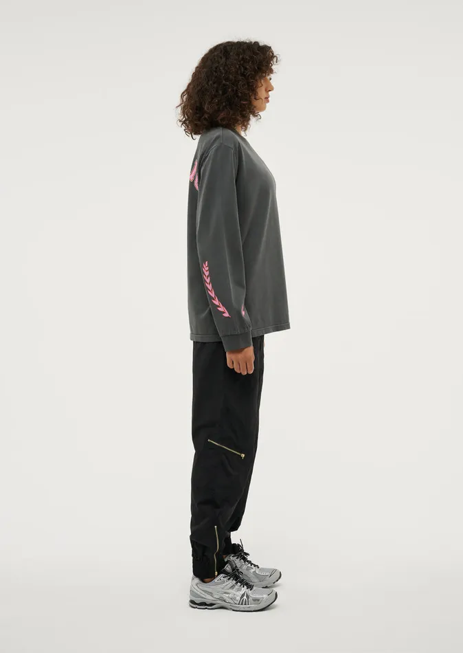 LongSleeveTops PE Nation Women PHOENIX LS TEE IN WASHED DARK SHADOW