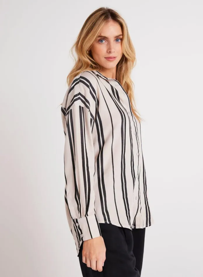 Long Sleeve Women Bella Dahl Oversized Button Down 8211 Soft Ecru Long Sleeve Women Bella Dahl Oversized Button Down 8211 Soft Ecru