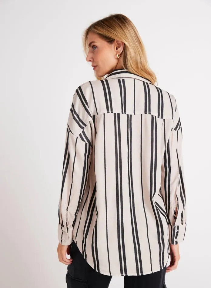 Long Sleeve Women Bella Dahl Oversized Button Down 8211 Soft Ecru Long Sleeve Women Bella Dahl Oversized Button Down 8211 Soft Ecru
